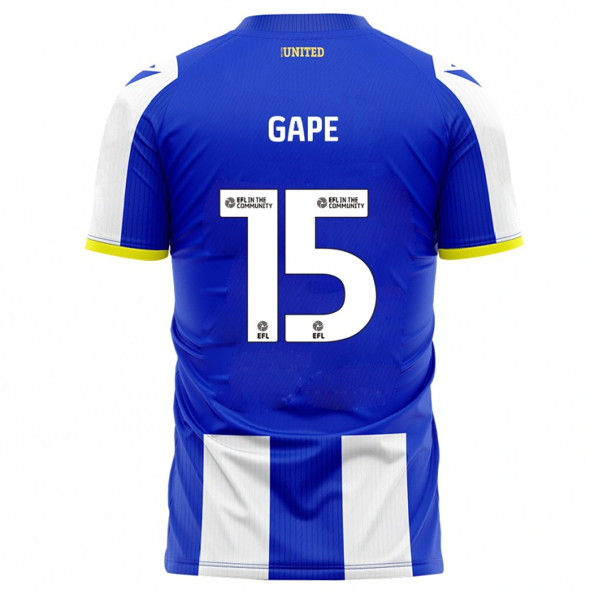 Danxen Bambino Maglia Dominic Gape #15 Blu Bianco Kit Gara Home 2025/26 Maglietta