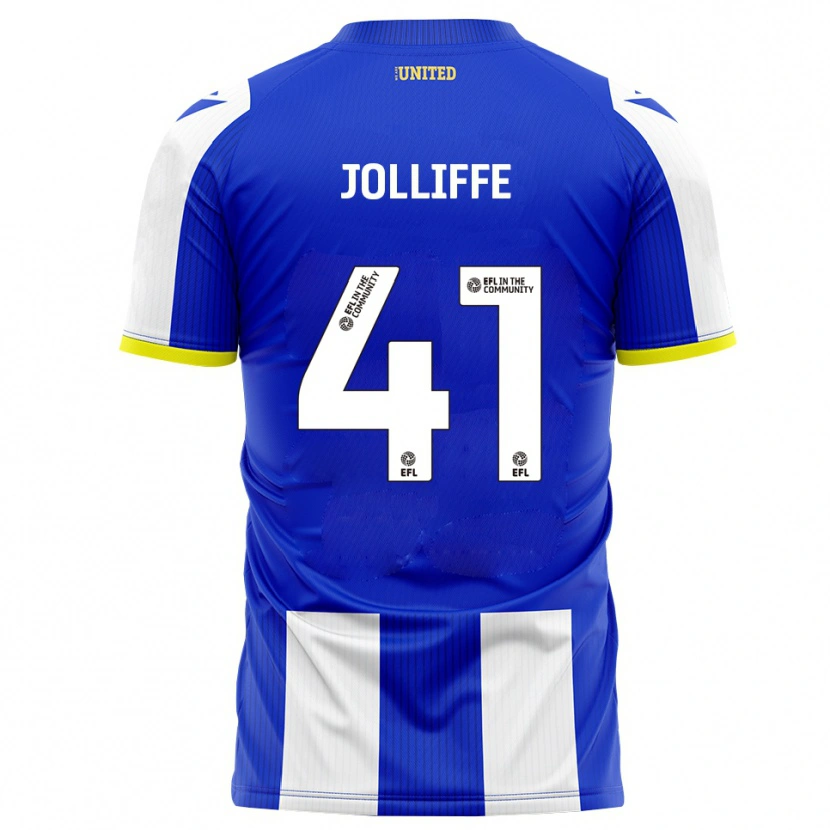 Danxen Bambino Maglia Max Jolliffe #41 Blu Bianco Kit Gara Home 2025/26 Maglietta