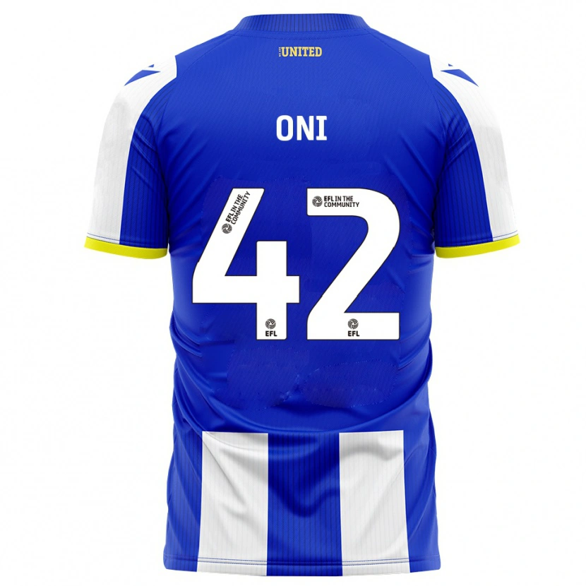 Danxen Bambino Maglia Milton Oni #42 Blu Bianco Kit Gara Home 2025/26 Maglietta