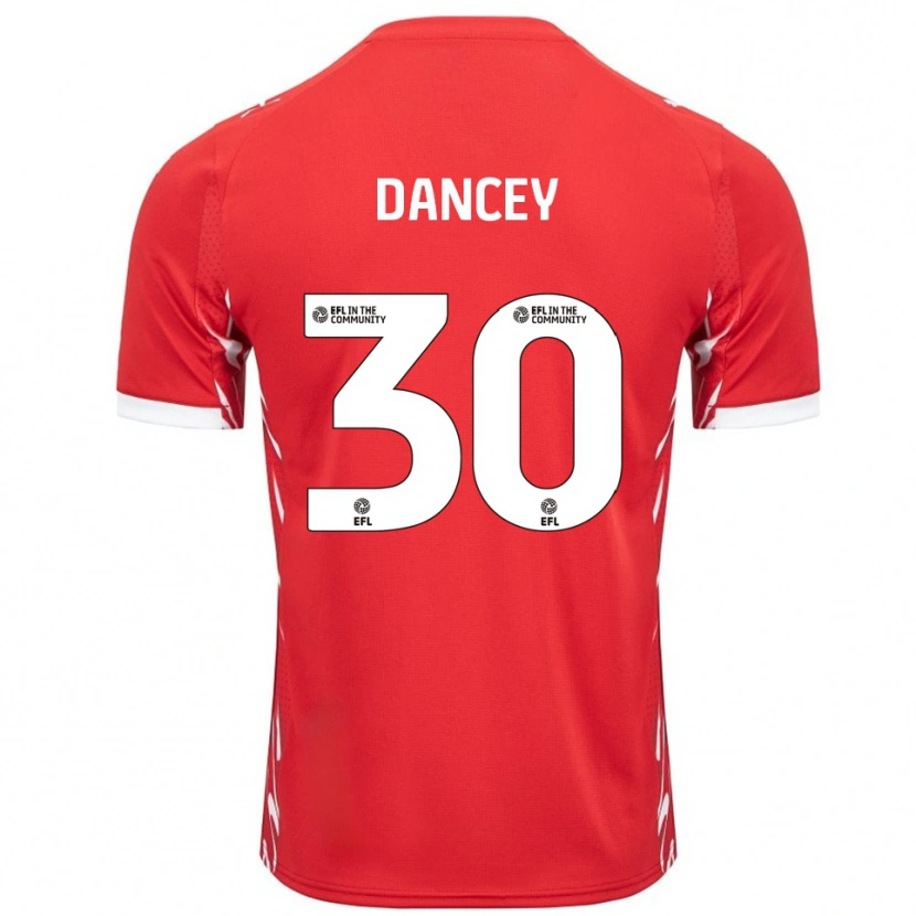 Danxen Bambino Maglia Stan Dancey #30 Rosso Bianco Kit Gara Home 2025/26 Maglietta