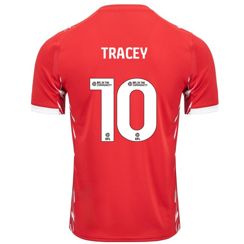 Danxen Bambino Maglia Shilow Tracey #10 Rosso Bianco Kit Gara Home 2025/26 Maglietta
