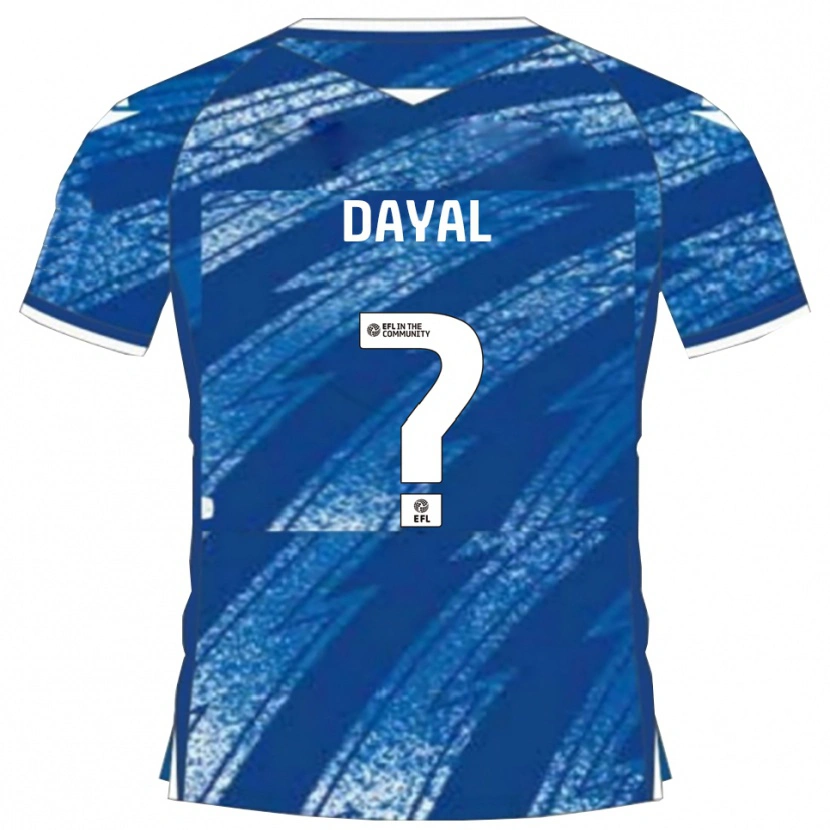 Danxen Bambino Maglia Louie Dayal #0 Blu Bianco Kit Gara Home 2025/26 Maglietta
