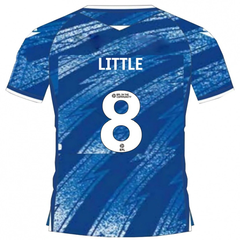 Danxen Bambino Maglia Armani Little #8 Blu Bianco Kit Gara Home 2025/26 Maglietta