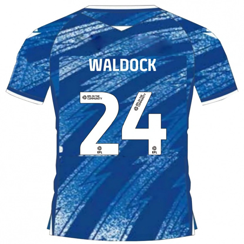 Danxen Bambino Maglia Harry Waldock #24 Blu Bianco Kit Gara Home 2025/26 Maglietta