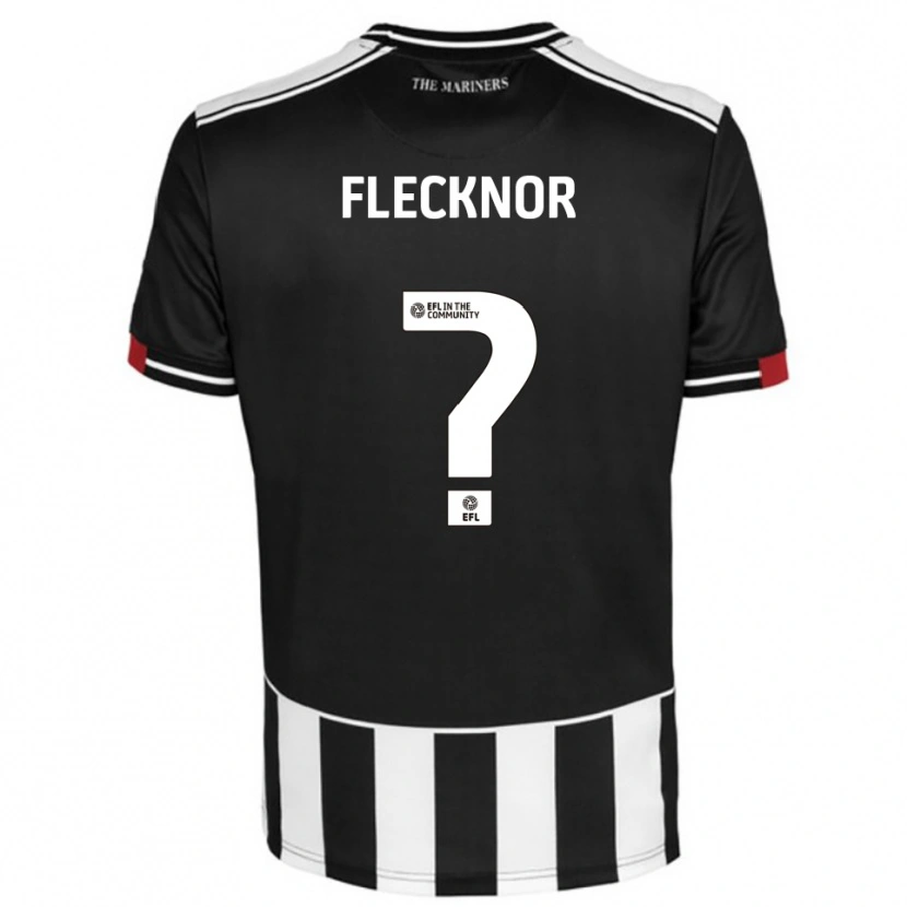 Danxen Bambino Maglia Laura Flecknor #0 Nero Bianco Rosso Kit Gara Home 2025/26 Maglietta