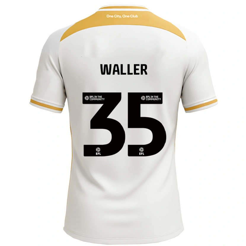 Danxen Bambino Maglia Charlie Waller #35 Bianco Oro Kit Gara Home 2025/26 Maglietta