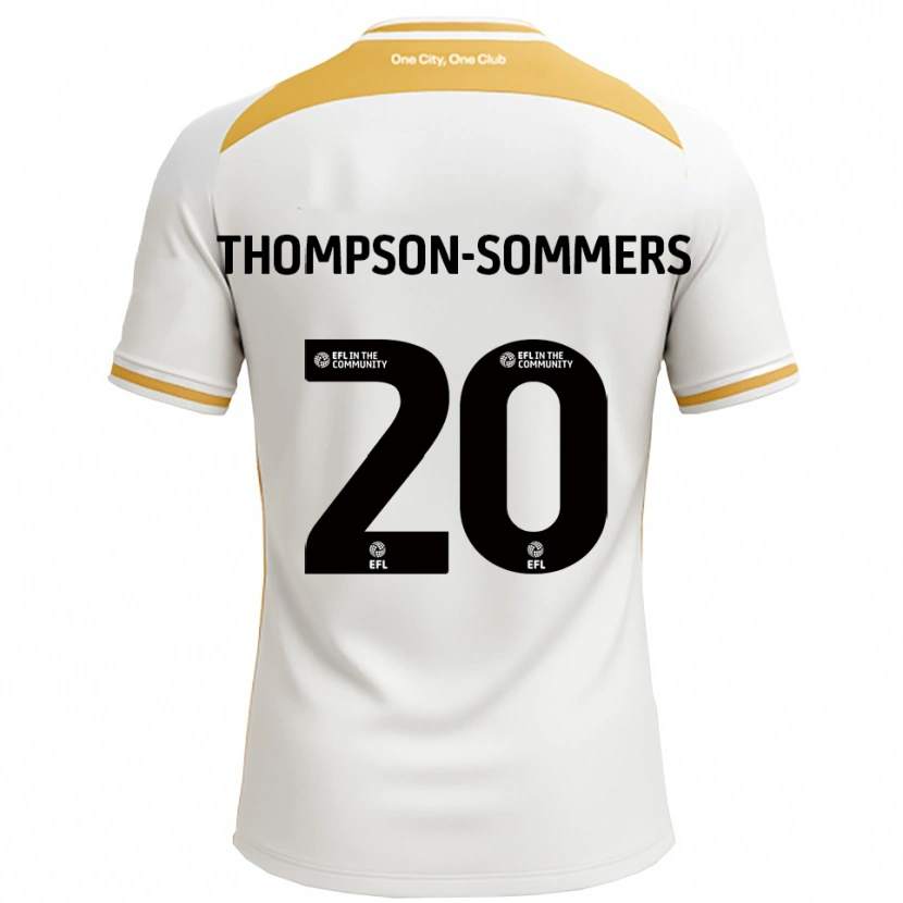 Danxen Bambino Maglia Kane Thompson-Sommers #20 Bianco Oro Kit Gara Home 2025/26 Maglietta