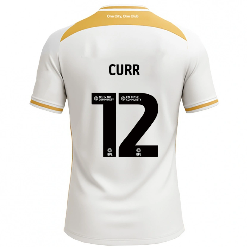 Danxen Bambino Maglia Alice Curr #12 Bianco Oro Kit Gara Home 2025/26 Maglietta