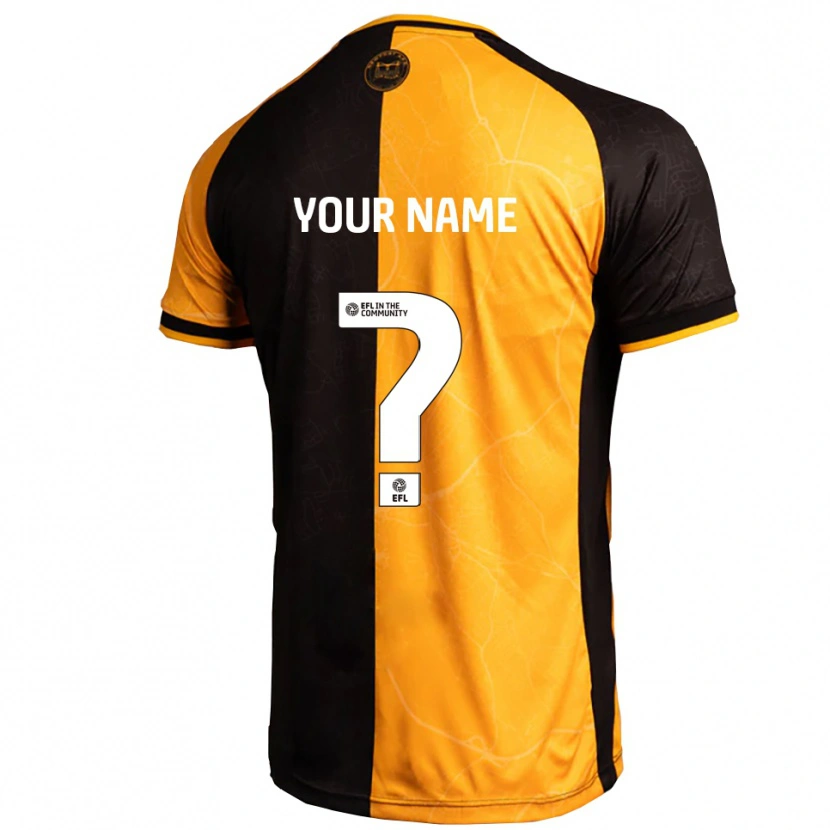 Danxen Bambino Maglia Il Tuo Nome #0 Giallo Nero Kit Gara Home 2025/26 Maglietta