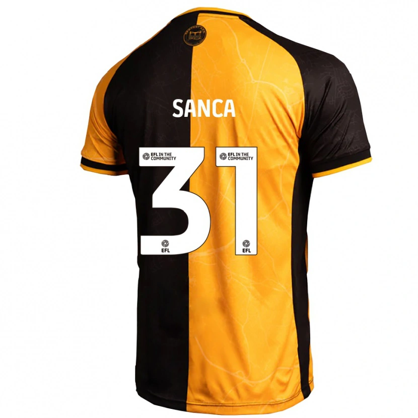 Danxen Bambino Maglia Nelson Sanca #31 Giallo Nero Kit Gara Home 2025/26 Maglietta