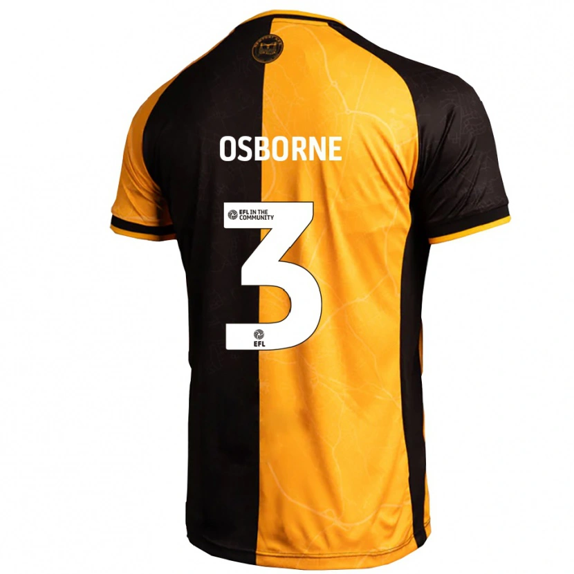 Danxen Bambino Maglia Jed Osborne #3 Giallo Nero Kit Gara Home 2025/26 Maglietta