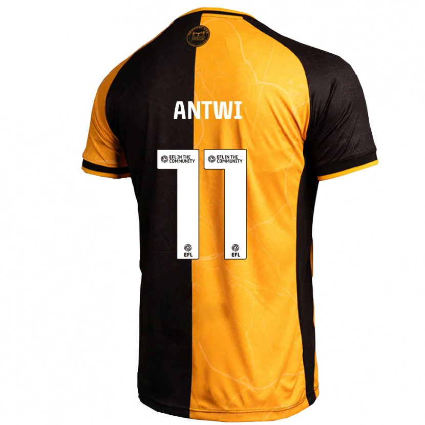 Danxen Bambino Maglia Cameron Antwi #11 Giallo Nero Kit Gara Home 2025/26 Maglietta