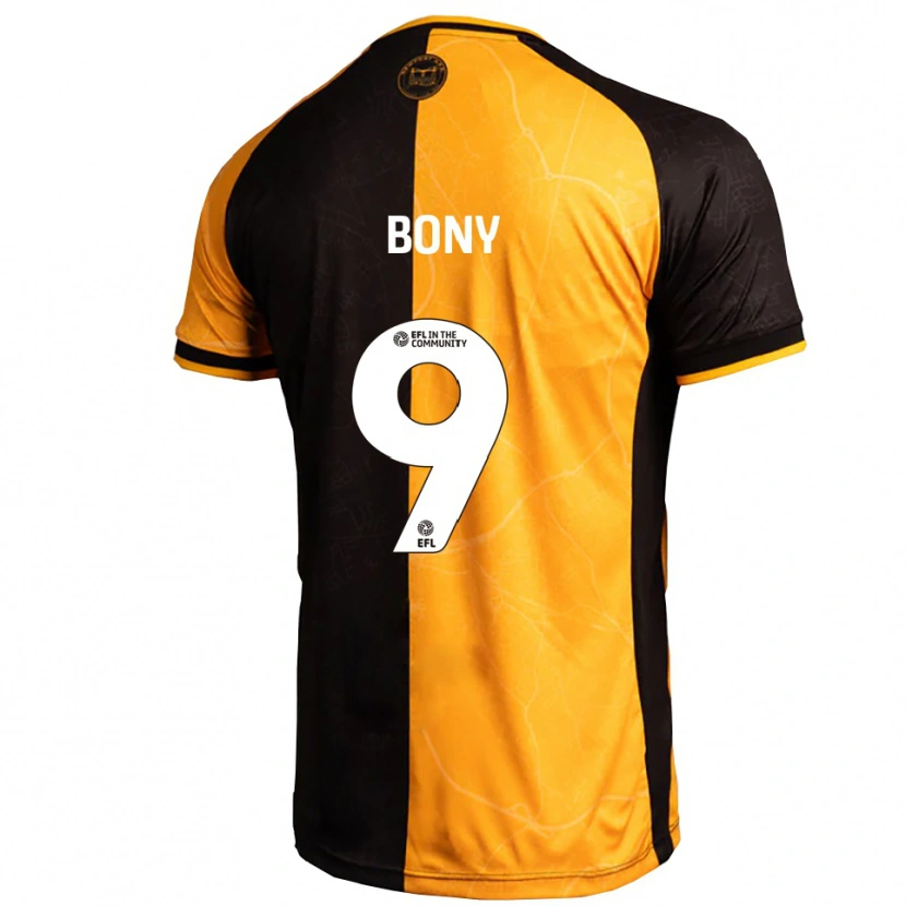 Danxen Bambino Maglia Orphee Bony #9 Giallo Nero Kit Gara Home 2025/26 Maglietta