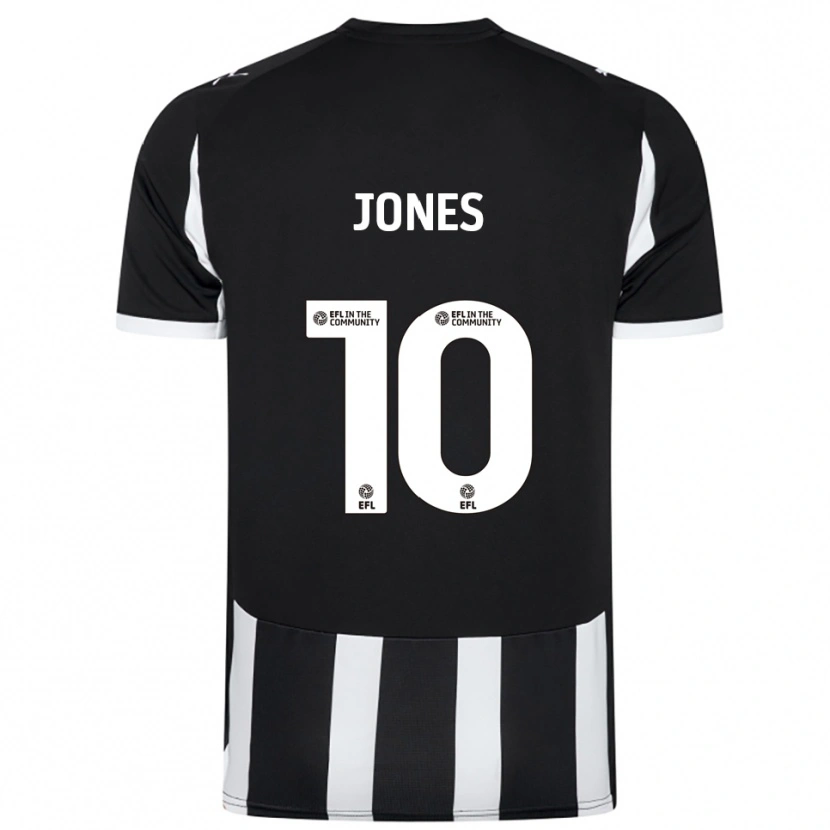 Danxen Bambino Maglia Jodi Jones #10 Nero Bianco Kit Gara Home 2025/26 Maglietta