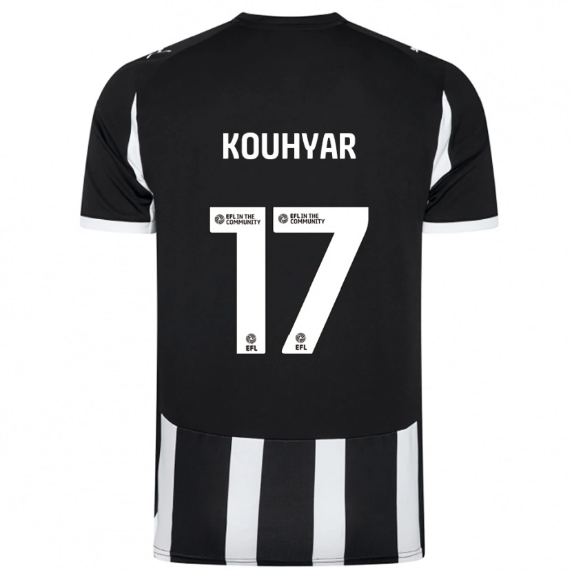 Danxen Bambino Maglia Maziar Kouhyar #17 Nero Bianco Kit Gara Home 2025/26 Maglietta