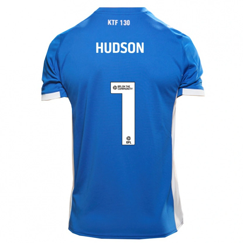 Danxen Bambino Maglia Mathew Hudson #1 Blu Bianco Kit Gara Home 2025/26 Maglietta