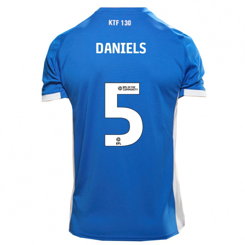 Danxen Bambino Maglia Donervon Daniels #5 Blu Bianco Kit Gara Home 2025/26 Maglietta