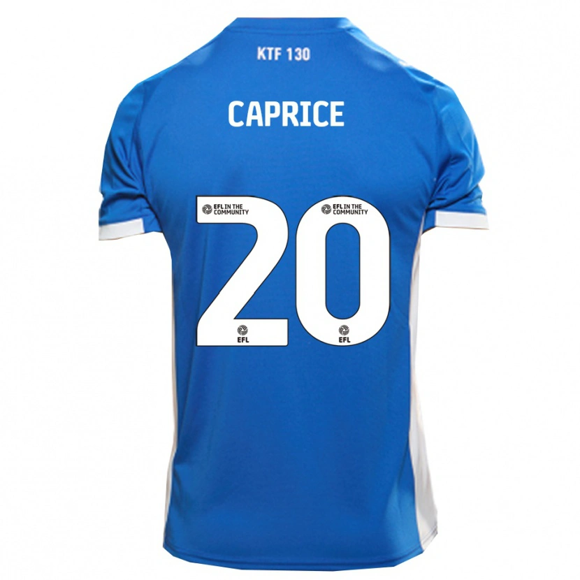 Danxen Bambino Maglia Jake Caprice #20 Blu Bianco Kit Gara Home 2025/26 Maglietta