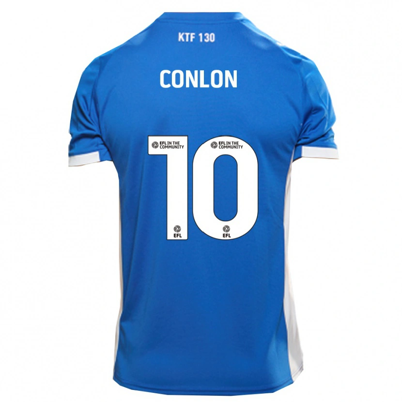Danxen Bambino Maglia Tom Conlon #10 Blu Bianco Kit Gara Home 2025/26 Maglietta