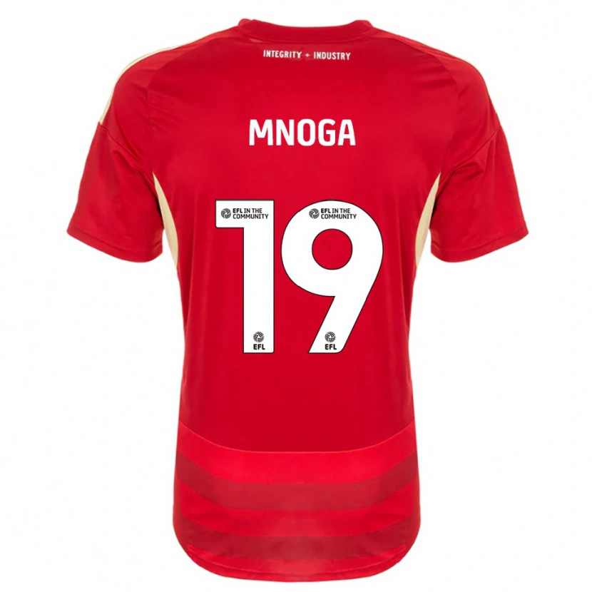 Danxen Bambino Maglia Haji Mnoga #19 Rosso Bianco Kit Gara Home 2025/26 Maglietta