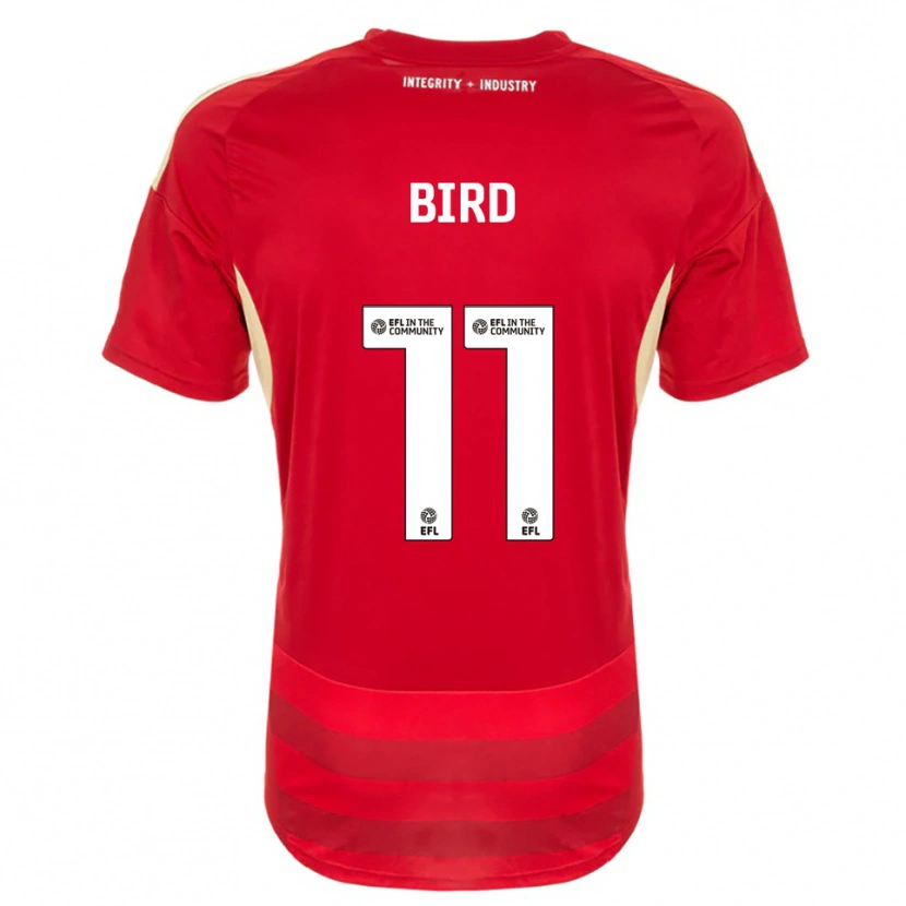 Danxen Bambino Maglia Jay Bird #11 Rosso Bianco Kit Gara Home 2025/26 Maglietta