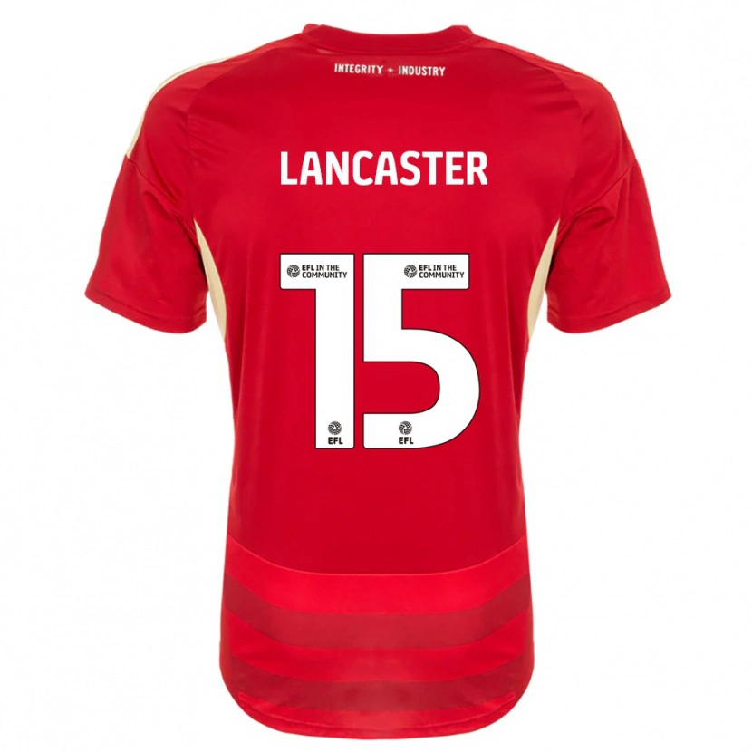 Danxen Bambino Maglia Darcy Lancaster #15 Rosso Bianco Kit Gara Home 2025/26 Maglietta