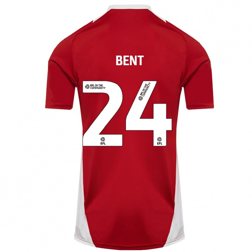 Danxen Bambino Maglia Steph Bent #24 Rosso Bianco Oro Kit Gara Home 2025/26 Maglietta