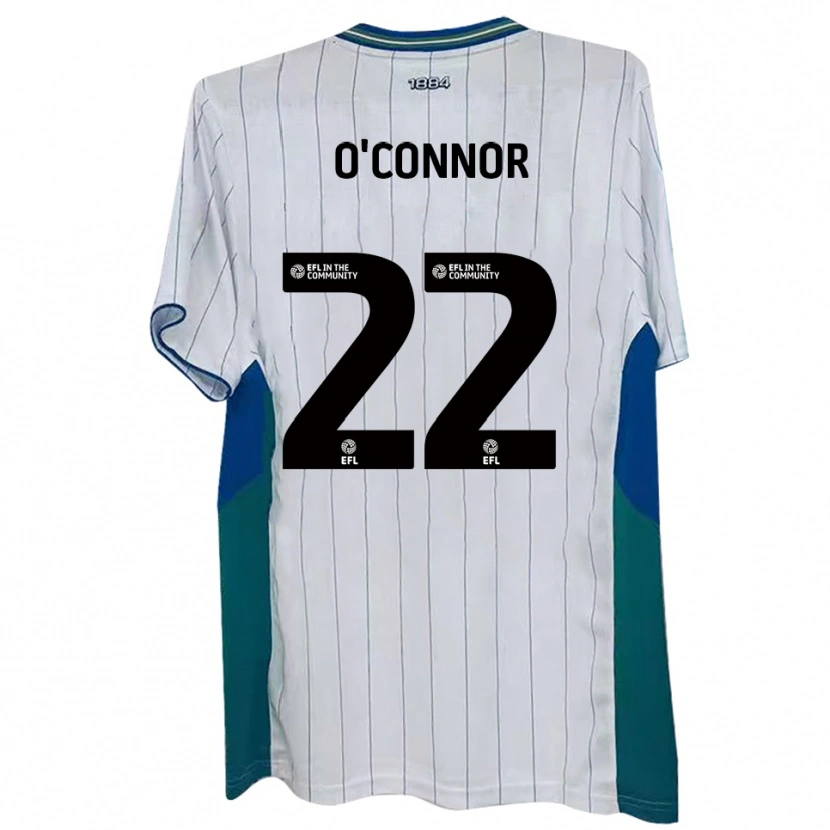 Danxen Bambino Maglia Lee O'connor #22 Bianco Verde Blu Kit Gara Home 2025/26 Maglietta