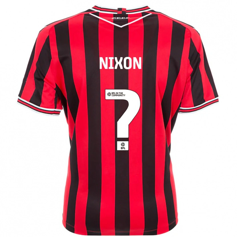 Danxen Bambino Maglia Freya Nixon #0 Rosso Nero Kit Gara Home 2025/26 Maglietta