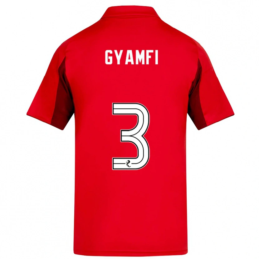 Danxen Bambino Maglia Emmanuel Gyamfi #3 Rosso Bordeaux Kit Gara Home 2025/26 Maglietta