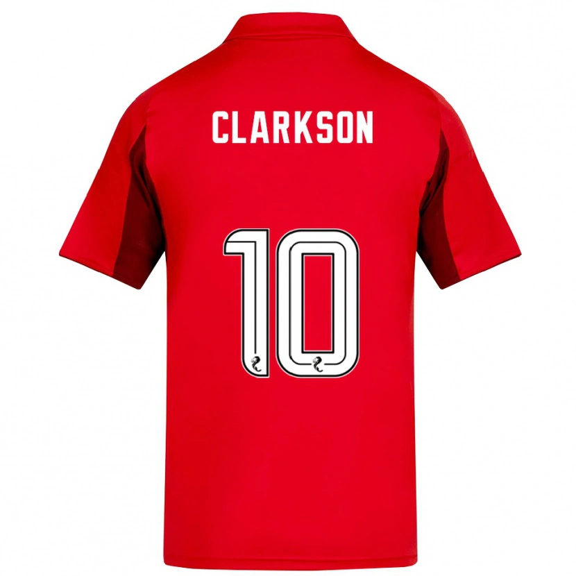 Danxen Bambino Maglia Leighton Clarkson #10 Rosso Bordeaux Kit Gara Home 2025/26 Maglietta