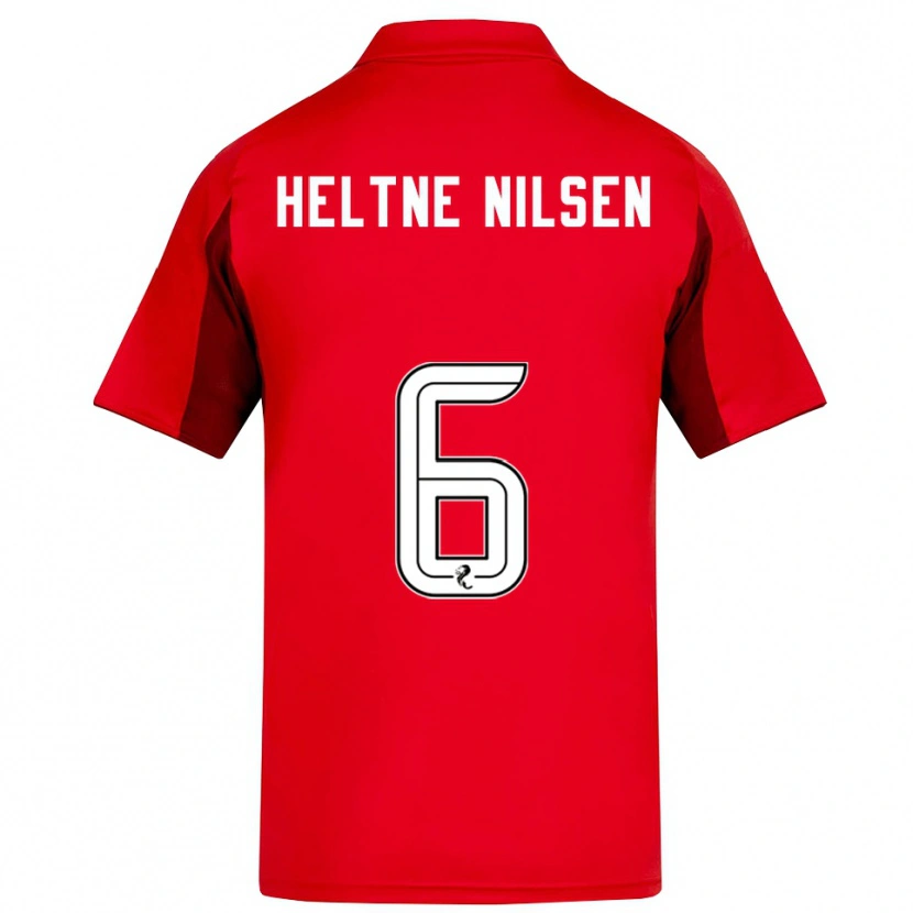 Danxen Bambino Maglia Sivert Heltne Nilsen #6 Rosso Bordeaux Kit Gara Home 2025/26 Maglietta