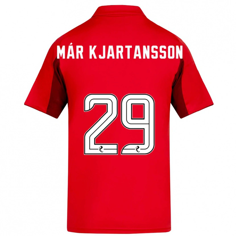 Danxen Bambino Maglia Kjartan Már Kjartansson #29 Rosso Bordeaux Kit Gara Home 2025/26 Maglietta
