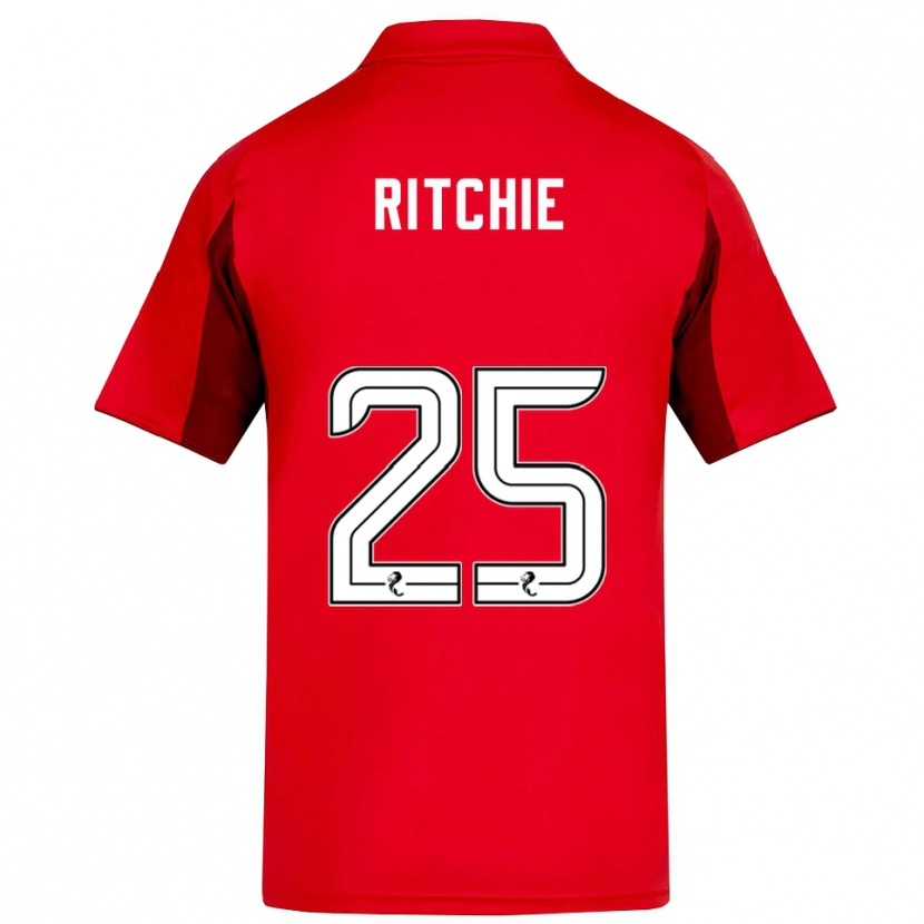 Danxen Bambino Maglia Tom Ritchie #25 Rosso Bordeaux Kit Gara Home 2025/26 Maglietta