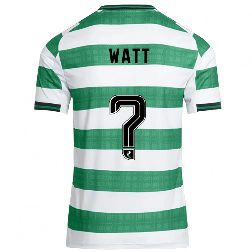 Danxen Bambino Maglia Lennon Watt #0 Verde Bianco Kit Gara Home 2025/26 Maglietta