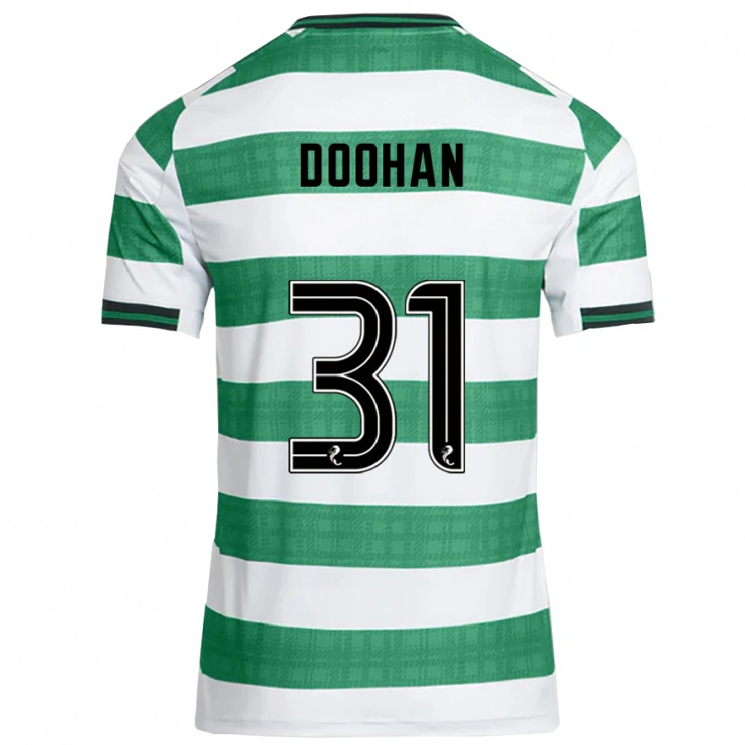 Danxen Bambino Maglia Ross Doohan #31 Verde Bianco Kit Gara Home 2025/26 Maglietta