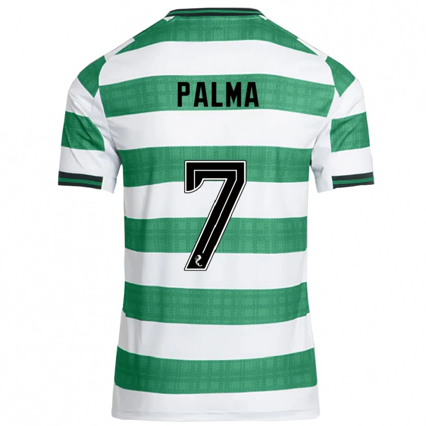 Danxen Bambino Maglia Luis Palma #7 Verde Bianco Kit Gara Home 2025/26 Maglietta