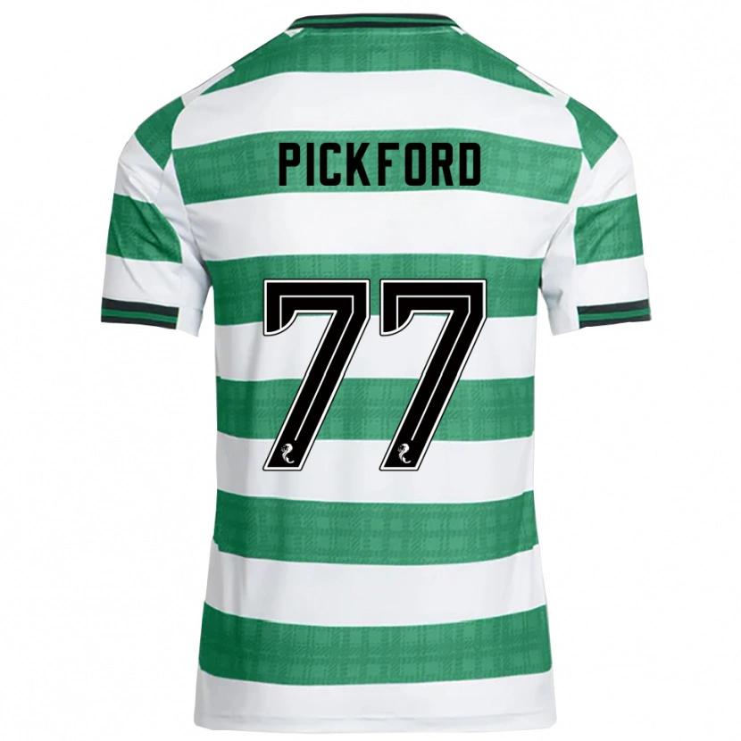 Danxen Bambino Maglia Tom Pickford #77 Verde Bianco Kit Gara Home 2025/26 Maglietta