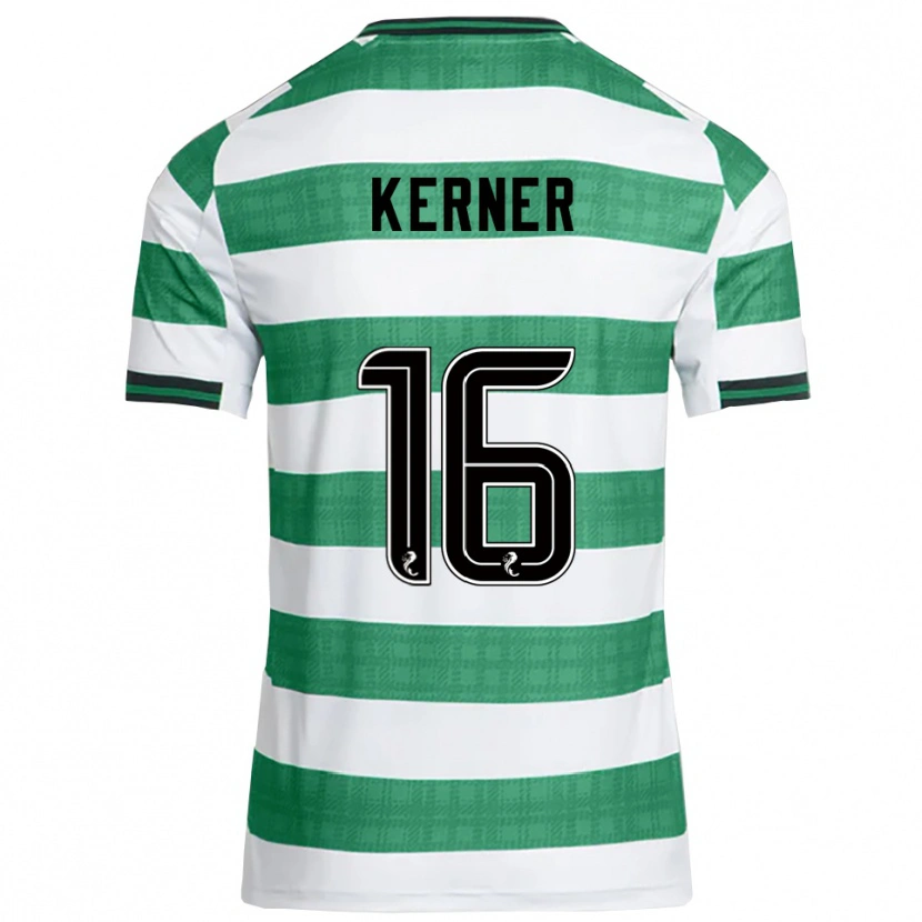 Danxen Bambino Maglia Hana Kerner #16 Verde Bianco Kit Gara Home 2025/26 Maglietta