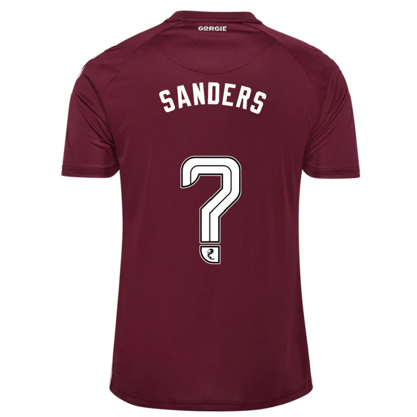Danxen Bambino Maglia Charlie Sanders #0 Bordeaux Bianco Kit Gara Home 2025/26 Maglietta
