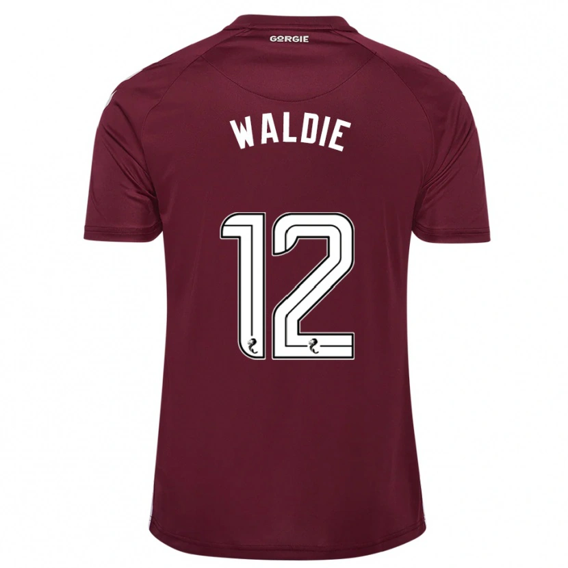 Danxen Bambino Maglia Lizzie Waldie #12 Bordeaux Bianco Kit Gara Home 2025/26 Maglietta
