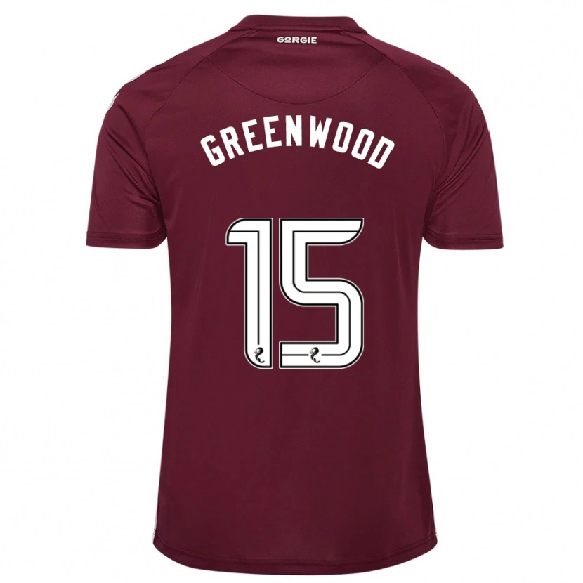 Danxen Bambino Maglia Brodie Greenwood #15 Bordeaux Bianco Kit Gara Home 2025/26 Maglietta