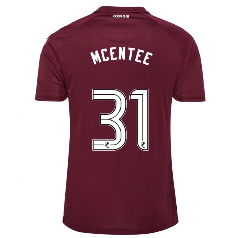 Danxen Bambino Maglia Oisin Mcentee #31 Bordeaux Bianco Kit Gara Home 2025/26 Maglietta