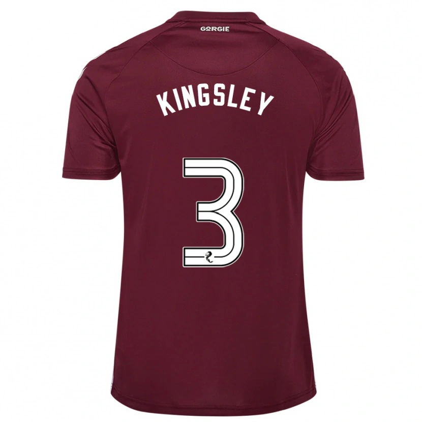 Danxen Bambino Maglia Stephen Kingsley #3 Bordeaux Bianco Kit Gara Home 2025/26 Maglietta