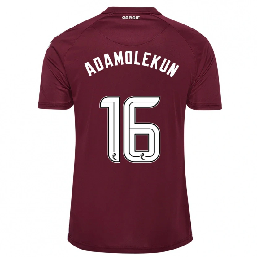 Danxen Bambino Maglia Olufolasade Adamolekun #16 Bordeaux Bianco Kit Gara Home 2025/26 Maglietta