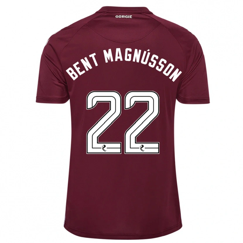 Danxen Bambino Maglia Tómas Bent Magnússon #22 Bordeaux Bianco Kit Gara Home 2025/26 Maglietta