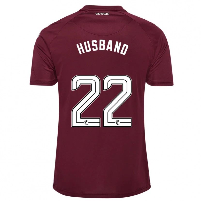 Danxen Bambino Maglia Jessica Husband #22 Bordeaux Bianco Kit Gara Home 2025/26 Maglietta