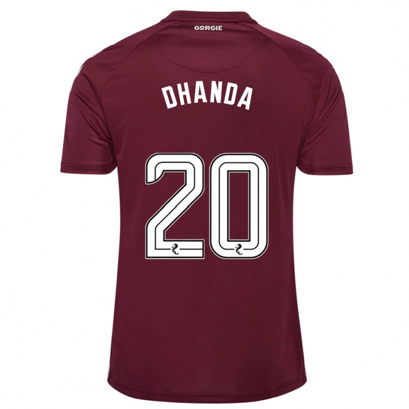 Danxen Bambino Maglia Yan Dhanda #20 Bordeaux Bianco Kit Gara Home 2025/26 Maglietta