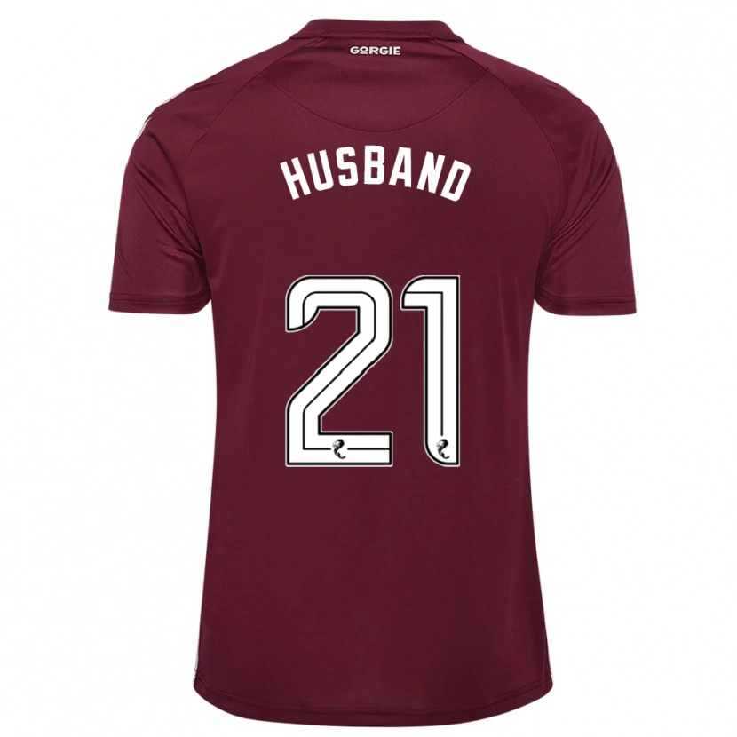 Danxen Bambino Maglia Erin Husband #21 Bordeaux Bianco Kit Gara Home 2025/26 Maglietta