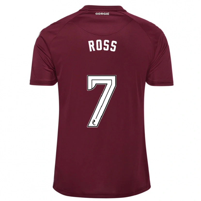 Danxen Bambino Maglia Mackenzie Ross #7 Bordeaux Bianco Kit Gara Home 2025/26 Maglietta